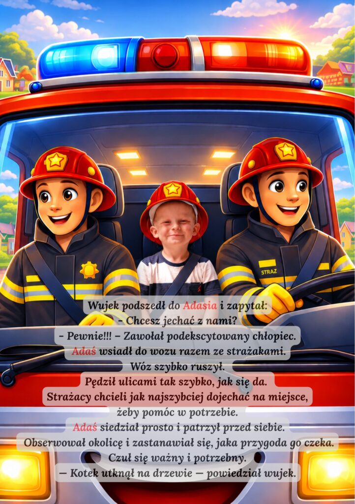 Personalizowana książka o strażaku dla chłopca