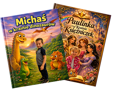 Książeczka personalizowana o dinozaurach dla chłopca