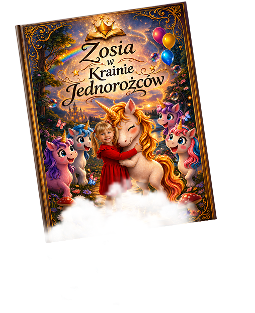 Personalizowana książka o jednorożcach dla dziewczynki